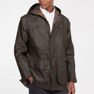Barbour Classic Durham Wax Jacket size 36 unisex